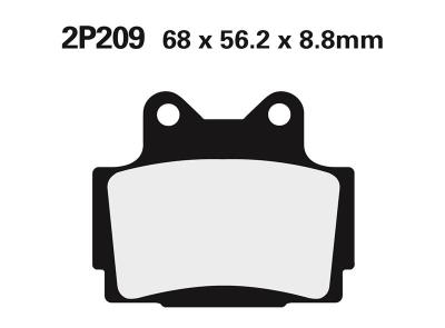 Plaquettes de frein Nissin 2P209SS semi-m&eacute;tallique