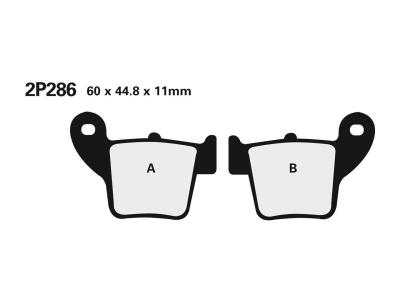 Plaquettes de frein Nissin 2P286ST MX sinter