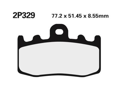 Plaquettes de frein Nissin 2P329ST Sinter