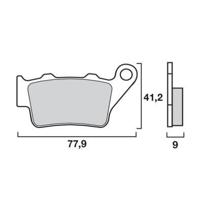 Plaquettes de freins Brembo Sinter Arri&egrave;re