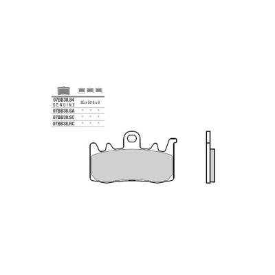 Plaquettes de freins Brembo mod&eacute;le LA Sinter M&eacute;tal Fritt&eacute; Avant/Arri&egrave;re (selon mod&egrave;le)