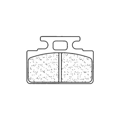 Plaquettes de freins CL Brakes Route m&eacute;tal fritt&eacute; - 2287RX3