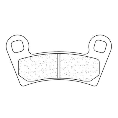 Plaquettes de freins CL Brakes m&eacute;tal fritt&eacute; - 1220ATV1