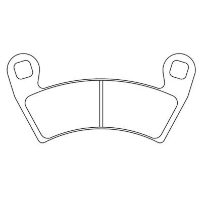 Plaquettes de freins CL Brakes m&eacute;tal fritt&eacute; - 1229ATV1