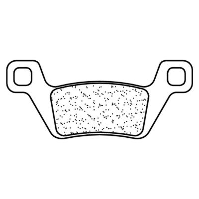 Plaquettes de freins CL Brakes m&eacute;tal fritt&eacute; - 1238ATV1