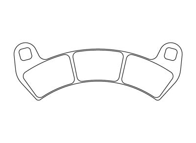 Plaquettes de freins CL Brakes m&eacute;tal fritt&eacute; - 1247ATV1