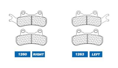 Plaquettes de freins CL Brakes m&eacute;tal fritt&eacute; - 1260ATV1