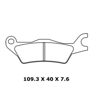 Plaquettes de freins CL Brakes route m&eacute;tal fritt&eacute; - 1258A3+