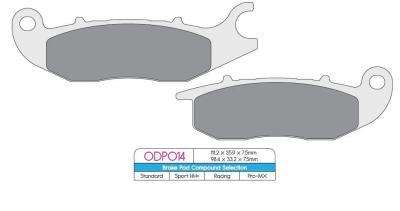 Plaquettes de freins DP Brakes Base organique