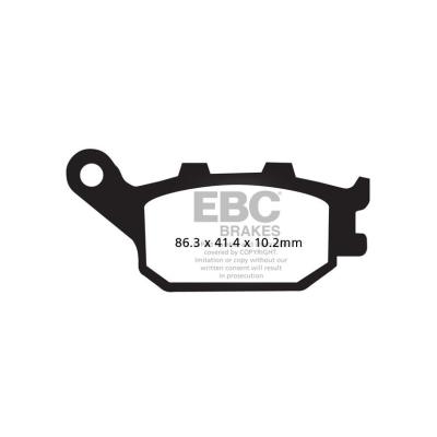 Plaquettes de freins EBC Organique arrière (spécial ABS selon modèle)