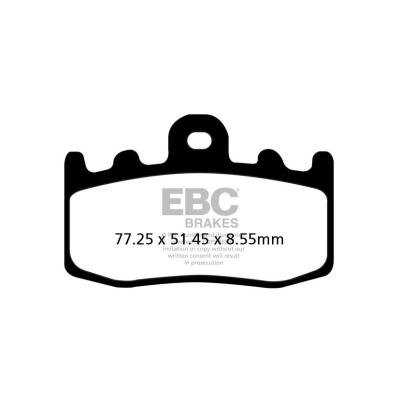 Plaquettes de freins EBC Sinter M&eacute;tal Fritt&eacute; avant (sp&eacute;cial ABS selon mod&egrave;le)