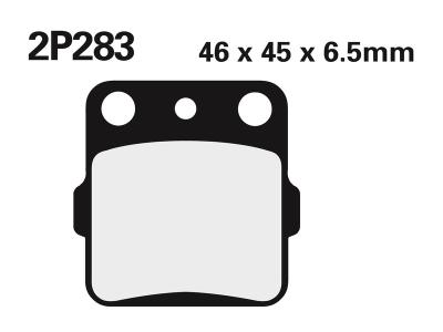 Plaquettes de freins Nissin route /Off-Road m&eacute;tal fritt&eacute; - 2P-283ST