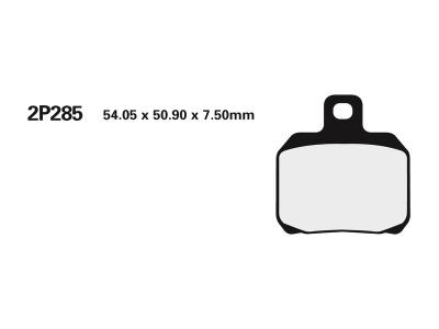 Plaquettes de freins Nissin route /Off-Road m&eacute;tal fritt&eacute; - 2P-285ST