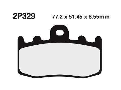 Plaquettes de freins Nissin route /Off-Road m&eacute;tal fritt&eacute; - 2P-329ST