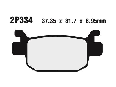 Plaquettes de freins Nissin route /Off-Road m&eacute;tal fritt&eacute; - 2P-334ST