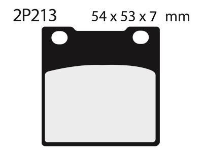 Plaquettes de freins Nissin route semi-m&eacute;tallique - 2P-213NS