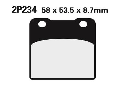 Plaquettes de freins Nissin route semi-m&eacute;tallique - 2P-234NS