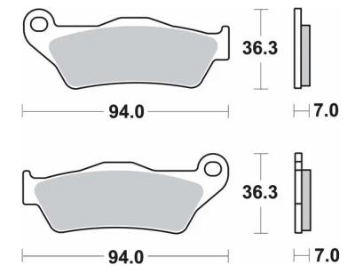Plaquettes de freins SBS 1003 LS