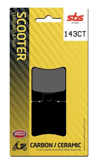 Plaquettes de freins SBS 143CT 725