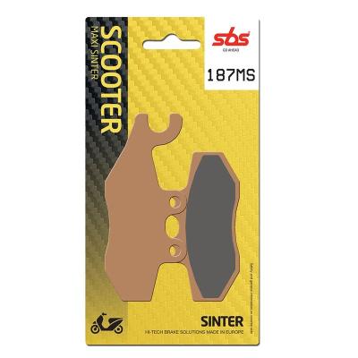 Plaquettes de freins SBS 187MS Sinter M&eacute;tal Fritt&eacute; Arri&egrave;re