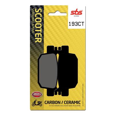 Plaquettes de freins SBS 193CT Organique Arri&egrave;re