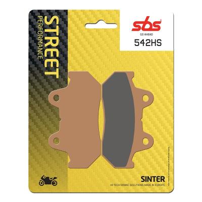 Plaquettes de freins SBS 542HS Sinter M&eacute;tal Fritt&eacute; arri&eacute;re