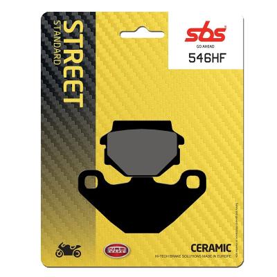 Plaquettes de freins SBS 546HF Organique avant/arri&egrave;re (selon mod&egrave;le)