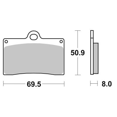 Plaquettes de freins SBS 566HS Sinter M&eacute;tal Fritt&eacute; avant