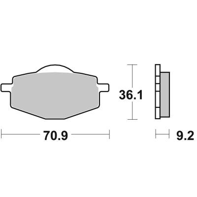 Plaquettes de freins SBS 575HF carbone c&eacute;ramique avant/arri&egrave;re (selon mod&egrave;le)