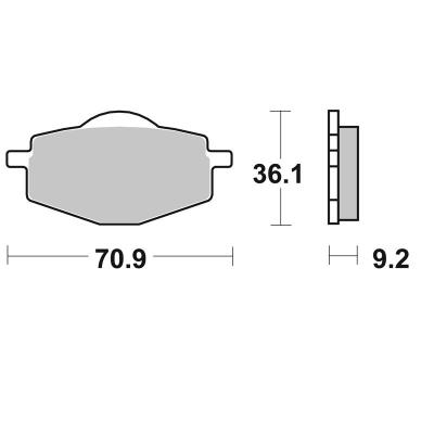 Plaquettes de freins SBS 575LS nter M&eacute;tal Fritt&eacute; avant/arri&egrave;re (selon mod&egrave;le)