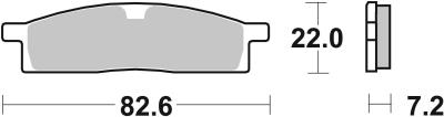 Plaquettes de freins SBS 589CS