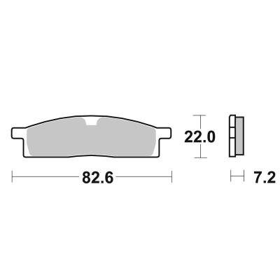 Plaquettes de freins SBS 589RSI Sinter M&eacute;tal Fritt&eacute; Avant