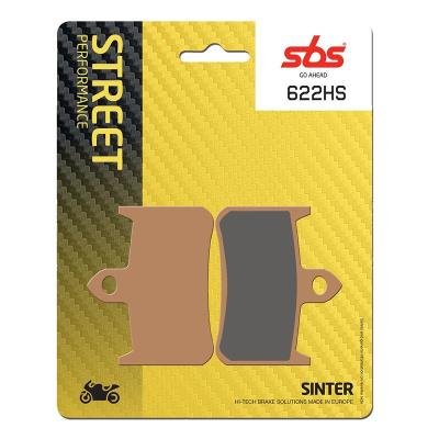 Plaquettes de freins SBS 622HS Sinter M&eacute;tal Fritt&eacute; avant