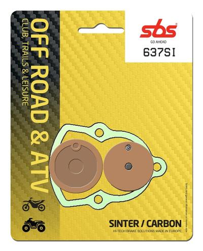 Plaquettes de freins SBS 637 SI