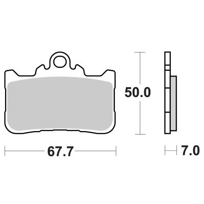 Plaquettes de freins SBS 994HS Sinter M&eacute;tal Fritt&eacute; avant