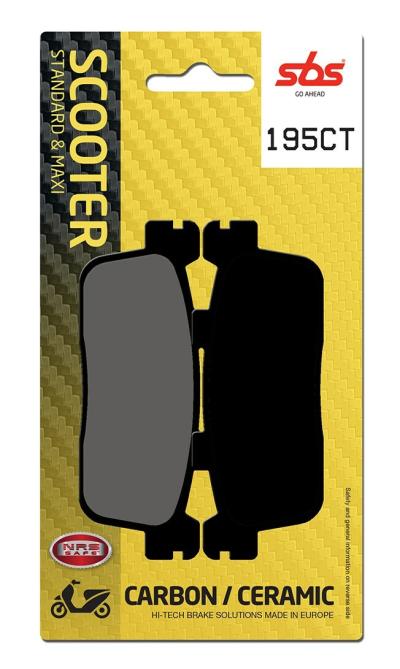 Plaquettes de freins SBS PLAQ 195CT 847 SAUF