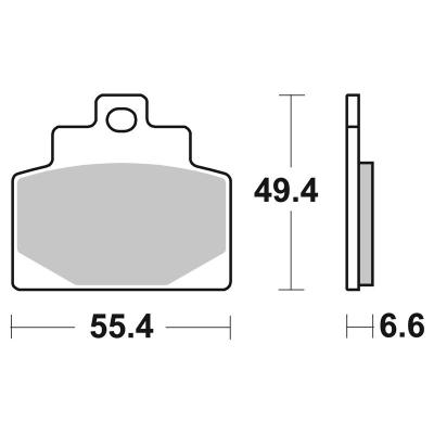 Plaquettes de freins SBS Sinter M&eacute;tal Fritt&eacute; avant