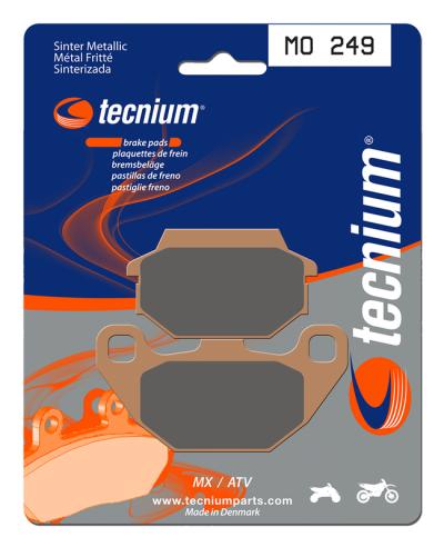 Plaquettes de freins Tecnium MX m&eacute;tal fritt&eacute; - MO249