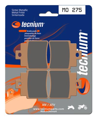 Plaquettes de freins Tecnium MX m&eacute;tal fritt&eacute; - MO275