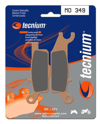 Plaquettes de freins Tecnium MX m&eacute;tal fritt&eacute; - MO349