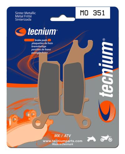 Plaquettes de freins Tecnium MX m&eacute;tal fritt&eacute; - MO351