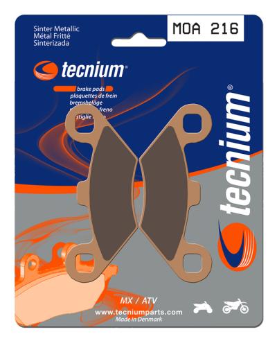 Plaquettes de freins Tecnium MX m&eacute;tal fritt&eacute; - MOA216