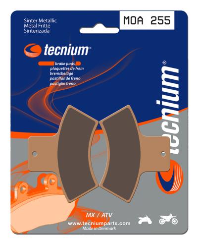 Plaquettes de freins Tecnium MX m&eacute;tal fritt&eacute; - MOA255