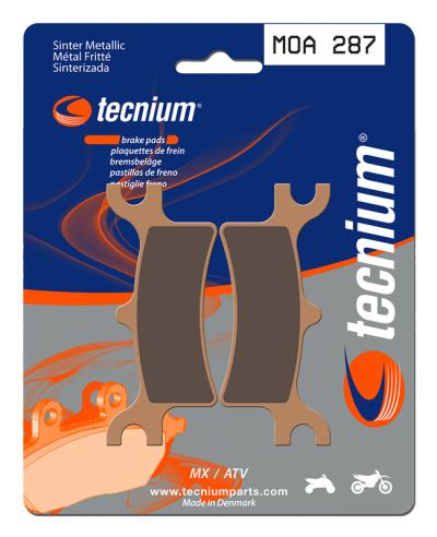 Plaquettes de freins Tecnium MX m&eacute;tal fritt&eacute; - MOA287