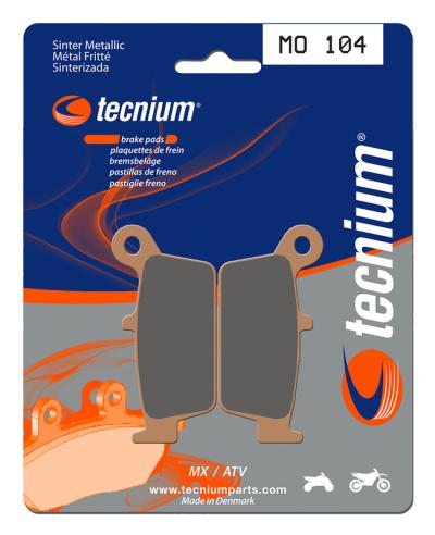 Plaquettes de freins Tecnium MX/Quad m&eacute;tal fritt&eacute; - MO104