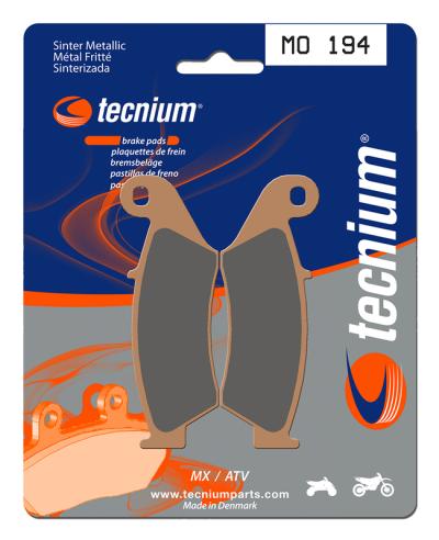 Plaquettes de freins Tecnium MX/Quad m&eacute;tal fritt&eacute; - MO194