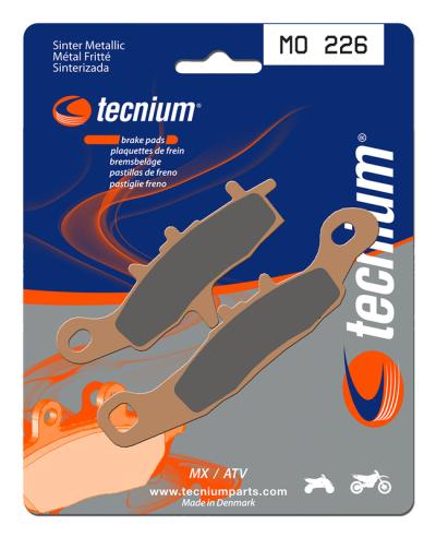 Plaquettes de freins Tecnium MX/Quad m&eacute;tal fritt&eacute; - MO226