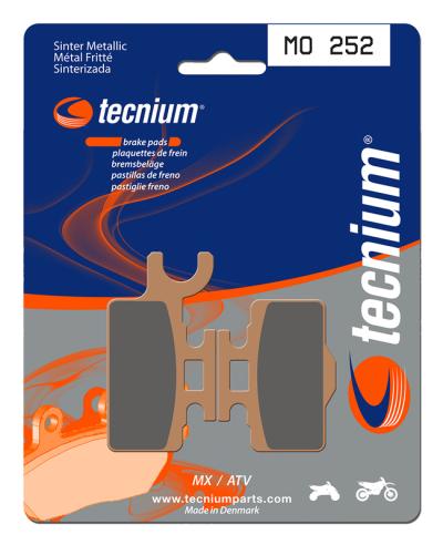 Plaquettes de freins Tecnium MX/Quad m&eacute;tal fritt&eacute; - MO252