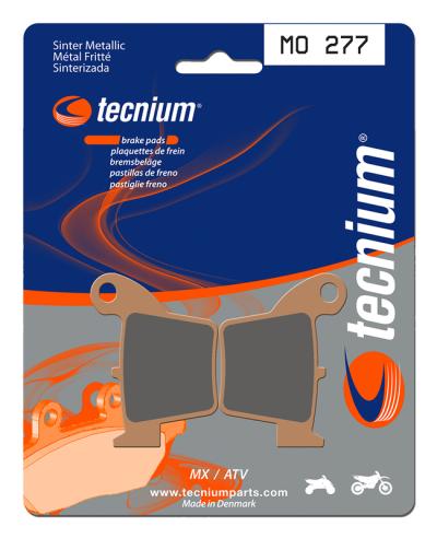 Plaquettes de freins Tecnium MX/Quad m&eacute;tal fritt&eacute; - MO277