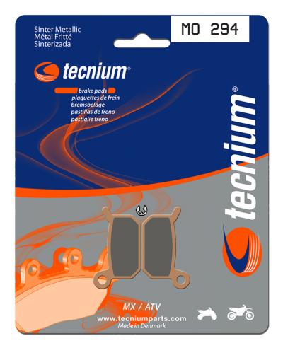 Plaquettes de freins Tecnium MX/Quad m&eacute;tal fritt&eacute; - MO294